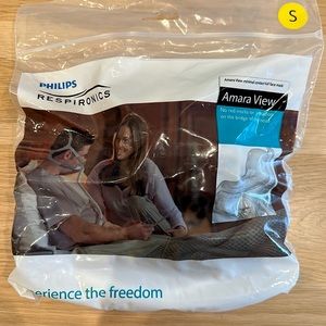 Phiips Respironics Amara View Full Face Mask size Small original clip on model!